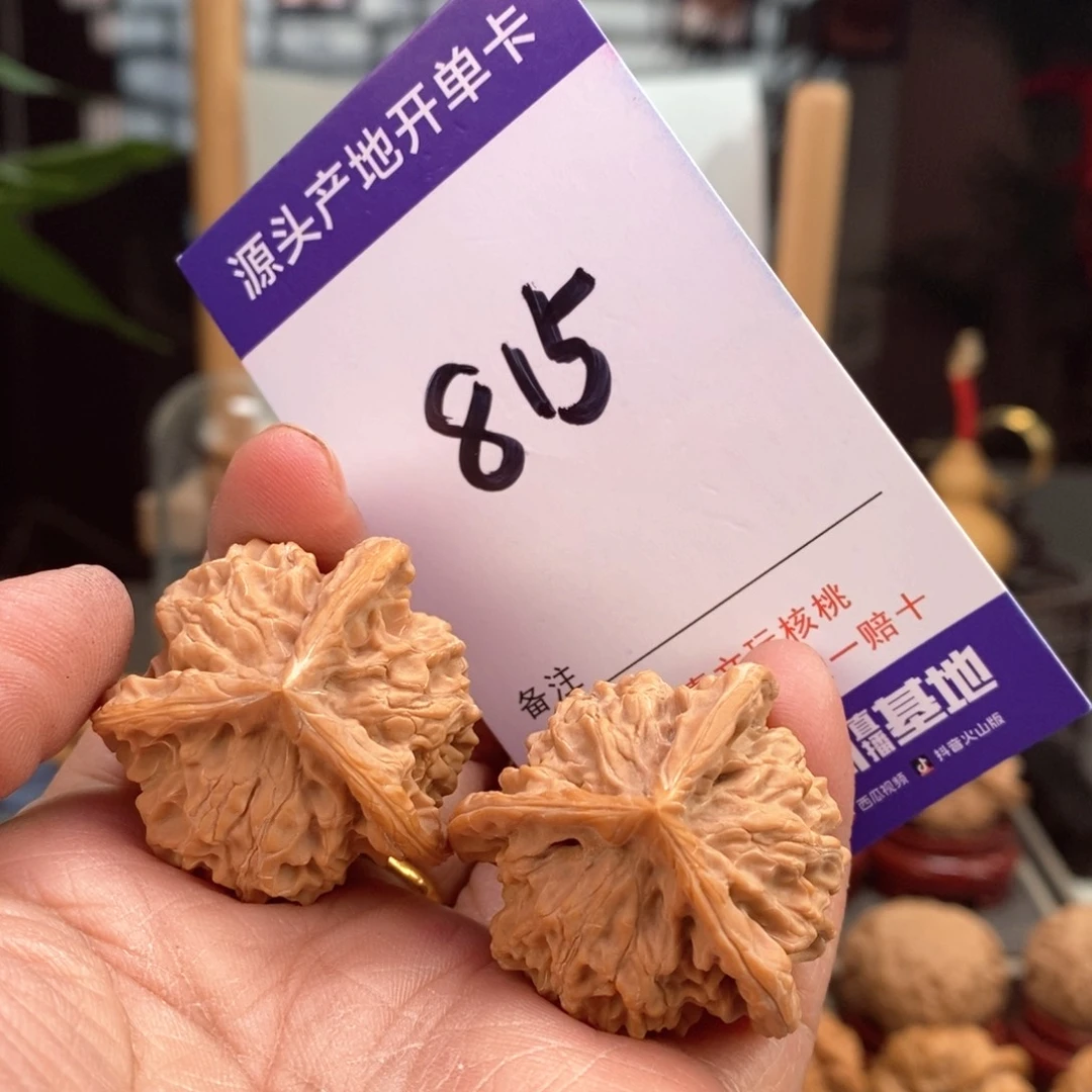 文玩核桃把件34天然盘山球奔815号