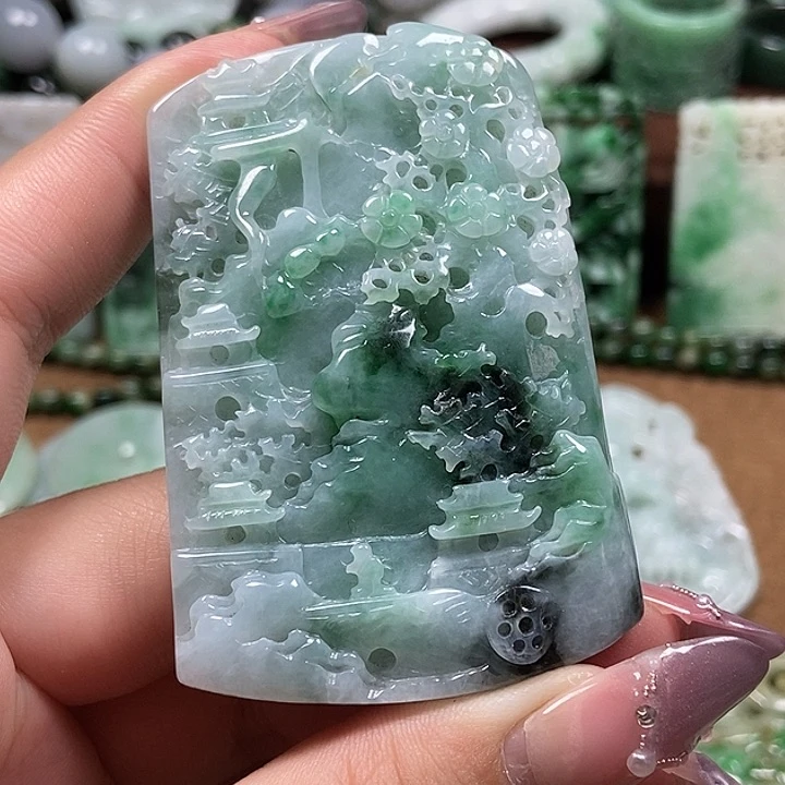 翡翠未镶嵌颈饰0000000000000