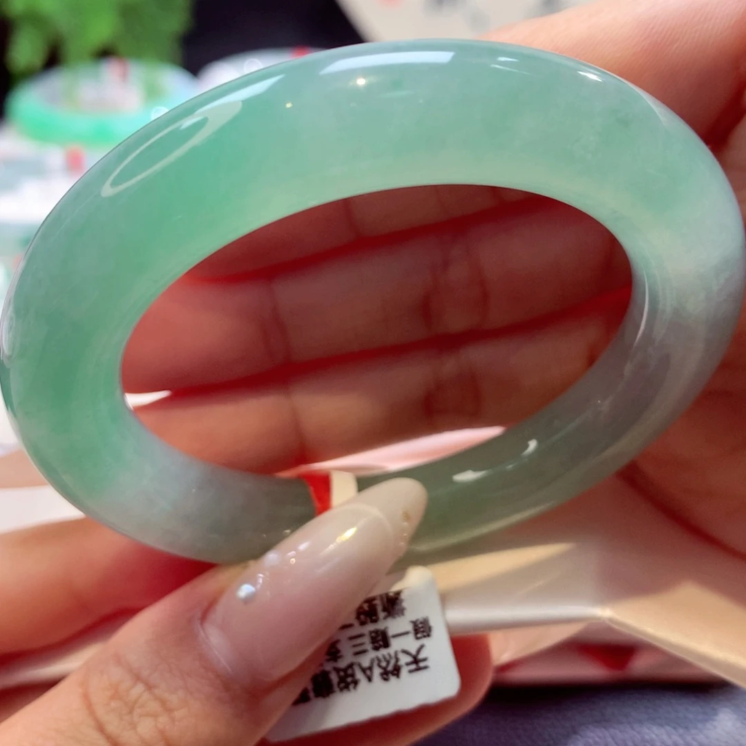 未镶嵌手镯翡翠圆条27号66