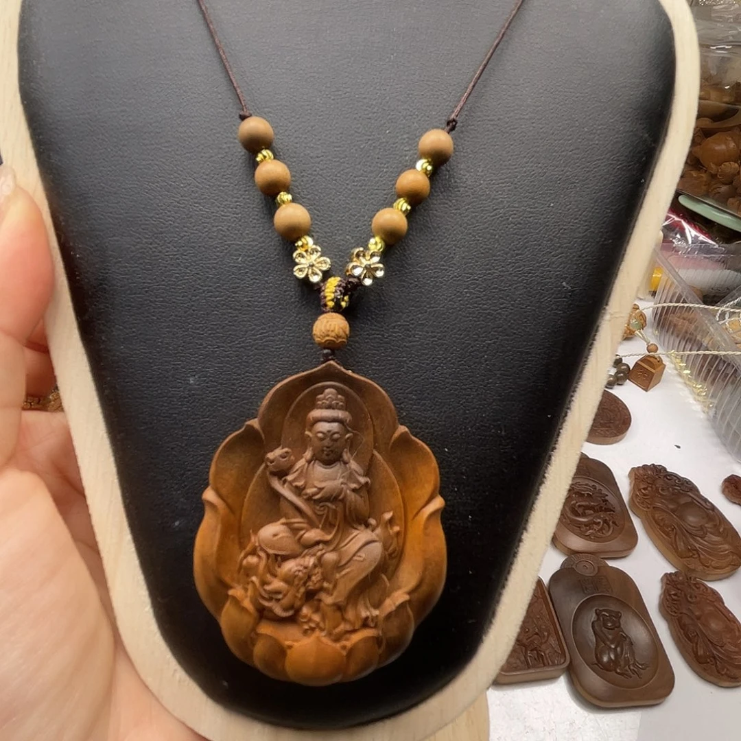 檀香木无事牌文殊牌老山檀香