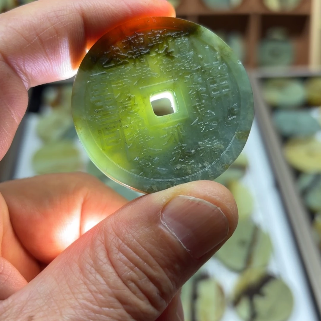 岫玉岫玉山鬼未镶嵌