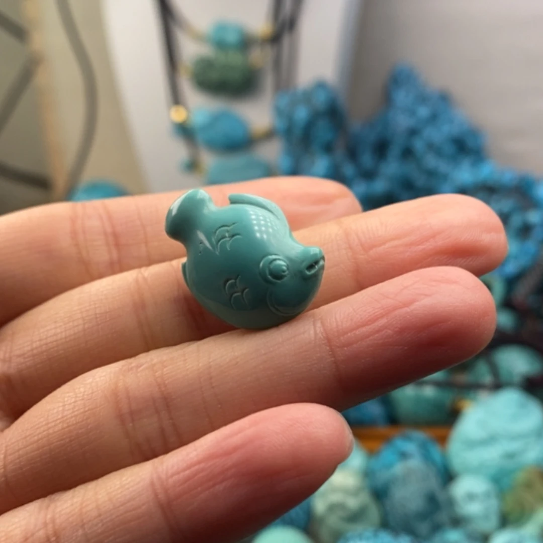 【闪购商品】未镶嵌绿松石珠宝半成品