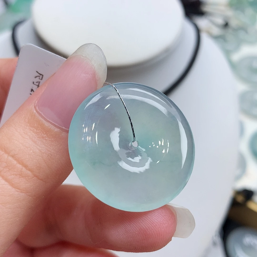 翡翠未镶嵌胸饰翡翠121，27.1/5.5