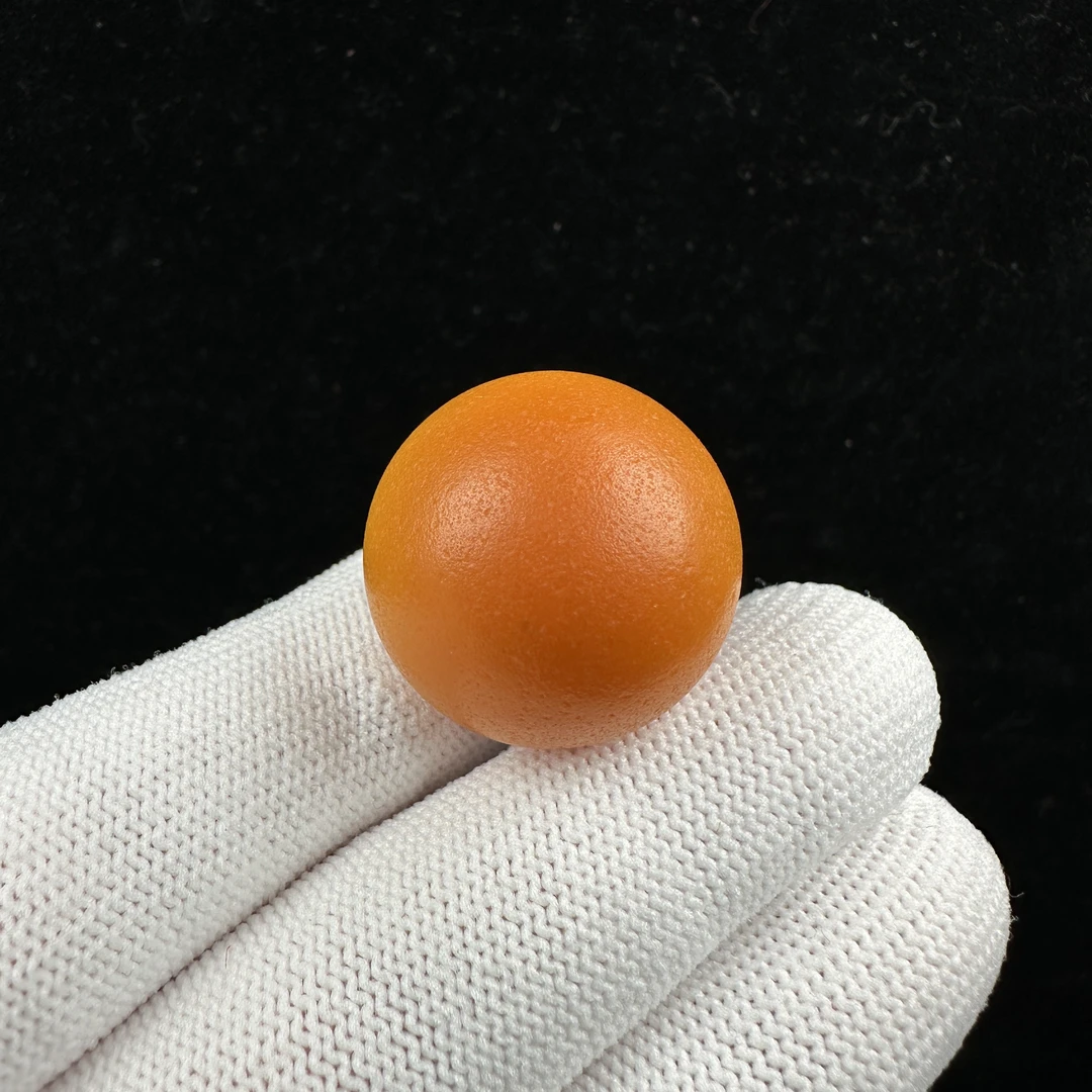 A2182天然原矿俄料蜜蜡 老蜡单珠22.9mm 支持复检 假一罚四