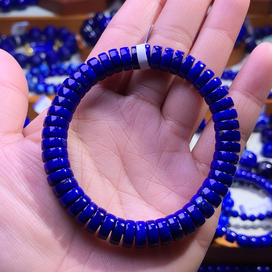 青金石未镶嵌手串8.4m特惠精工药片2374