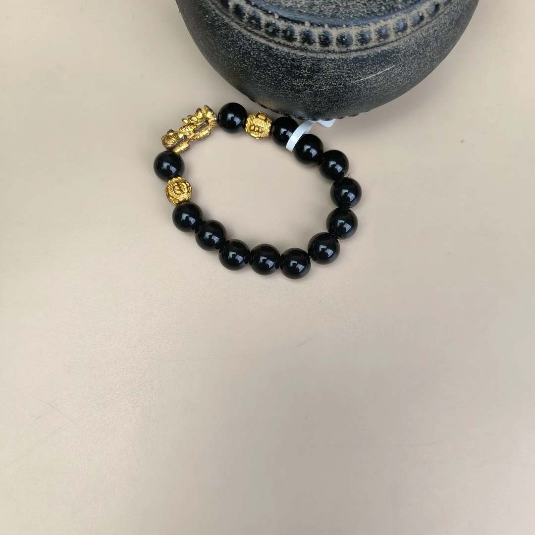 【柒韵文玩】黑金貔貅手串