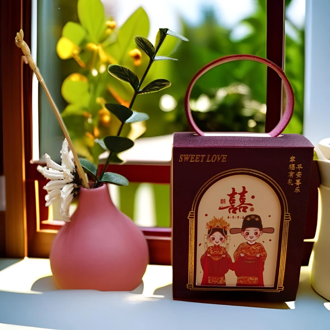 新款结婚喜糖礼盒高级感伴手礼中式婚礼糖果包装盒空盒