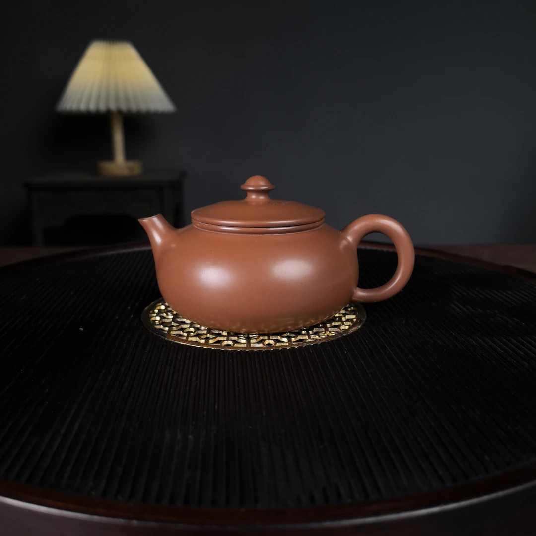 复烧 寒江壶 球孔 纯手工制作 原矿泥料约150ml