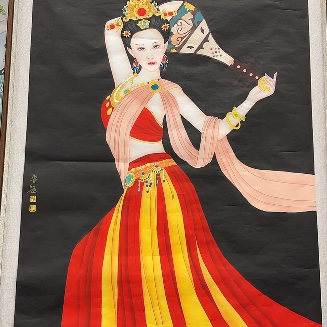 国画鲁钰展览原作