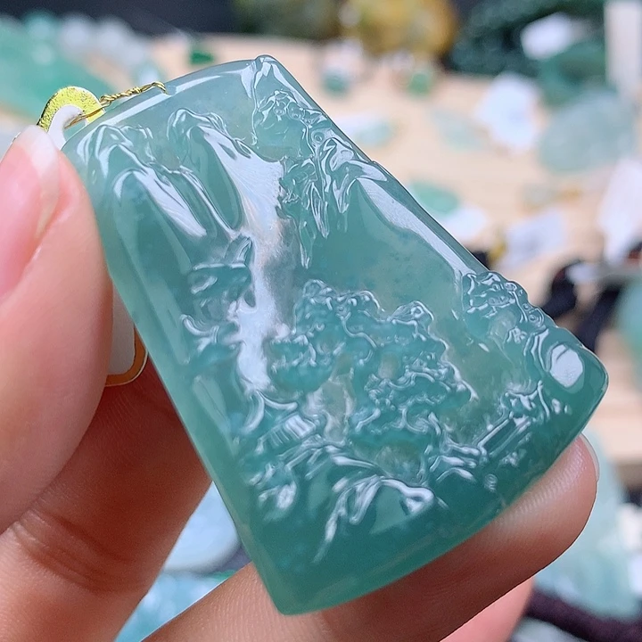 【闪购商品】翡翠颈饰未镶嵌翡翠吊坠