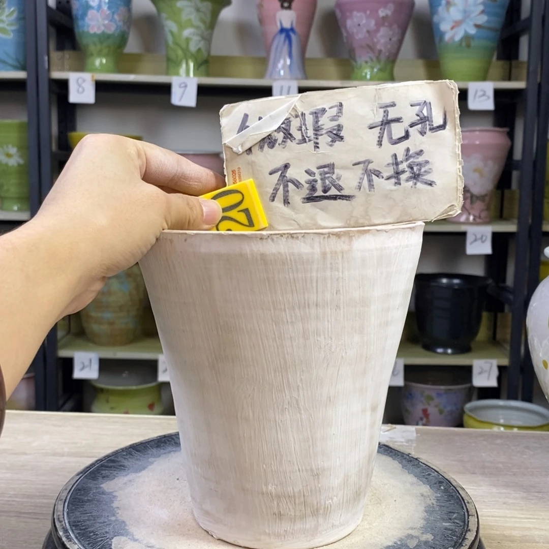 景德镇手工手绘陶瓷花盆