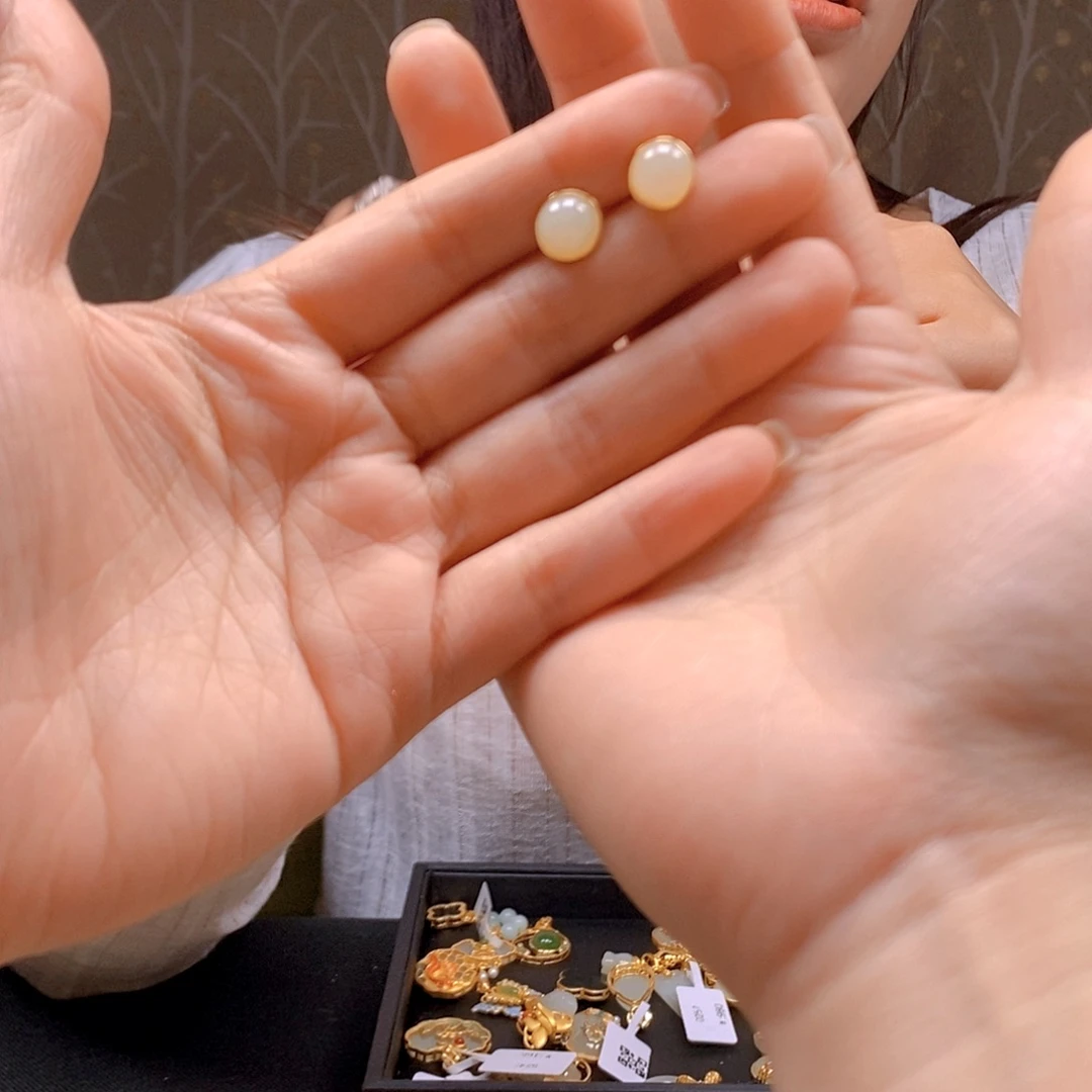 和田玉银S925镶嵌颈饰