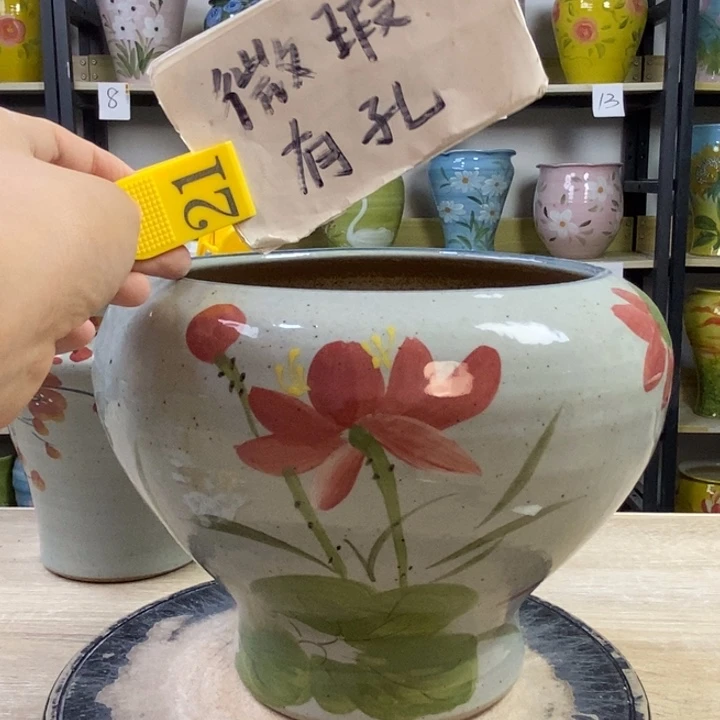 景德镇高温陶瓷花盆