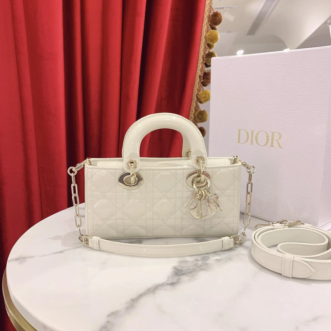 95新 DIOR/迪奥 GGSd-joy横版戴妃小号白金芯片款22年33290516