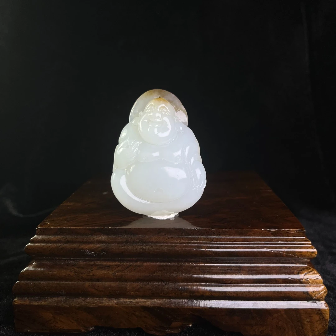 A04-流糖白玉佛公和田玉