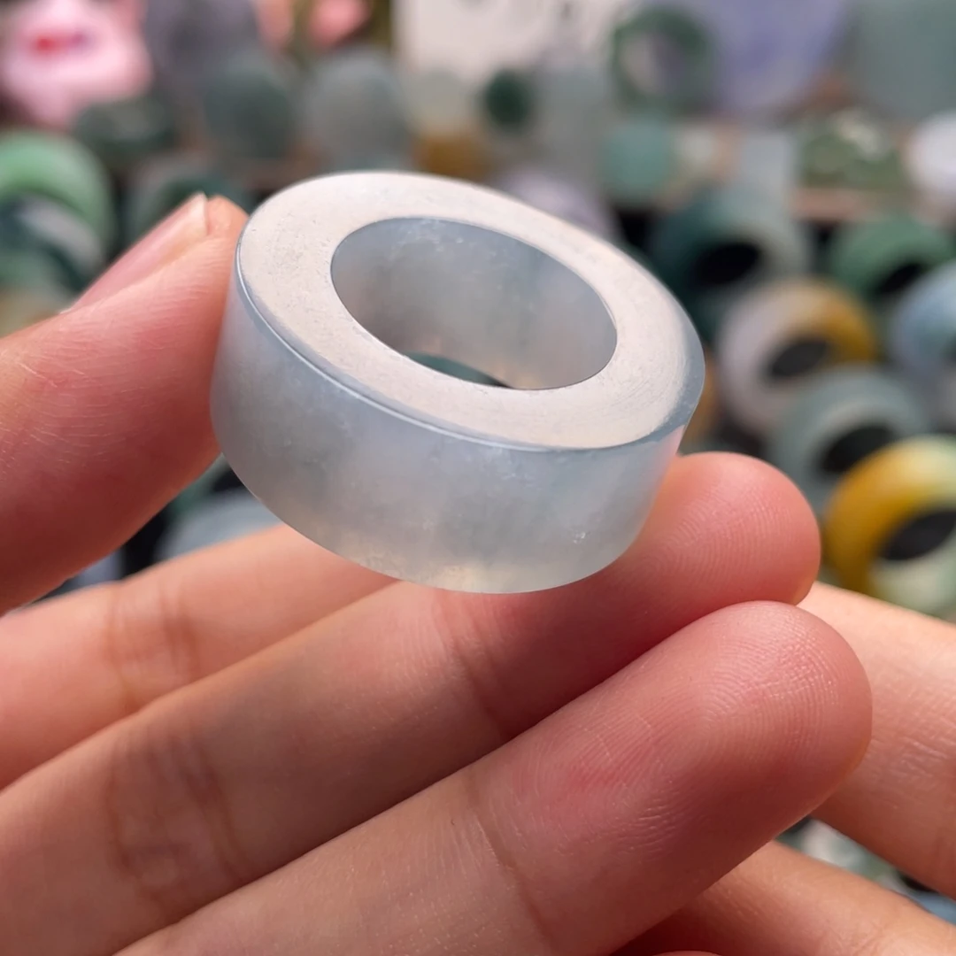 定制翡翠未镶嵌  冰川蓝