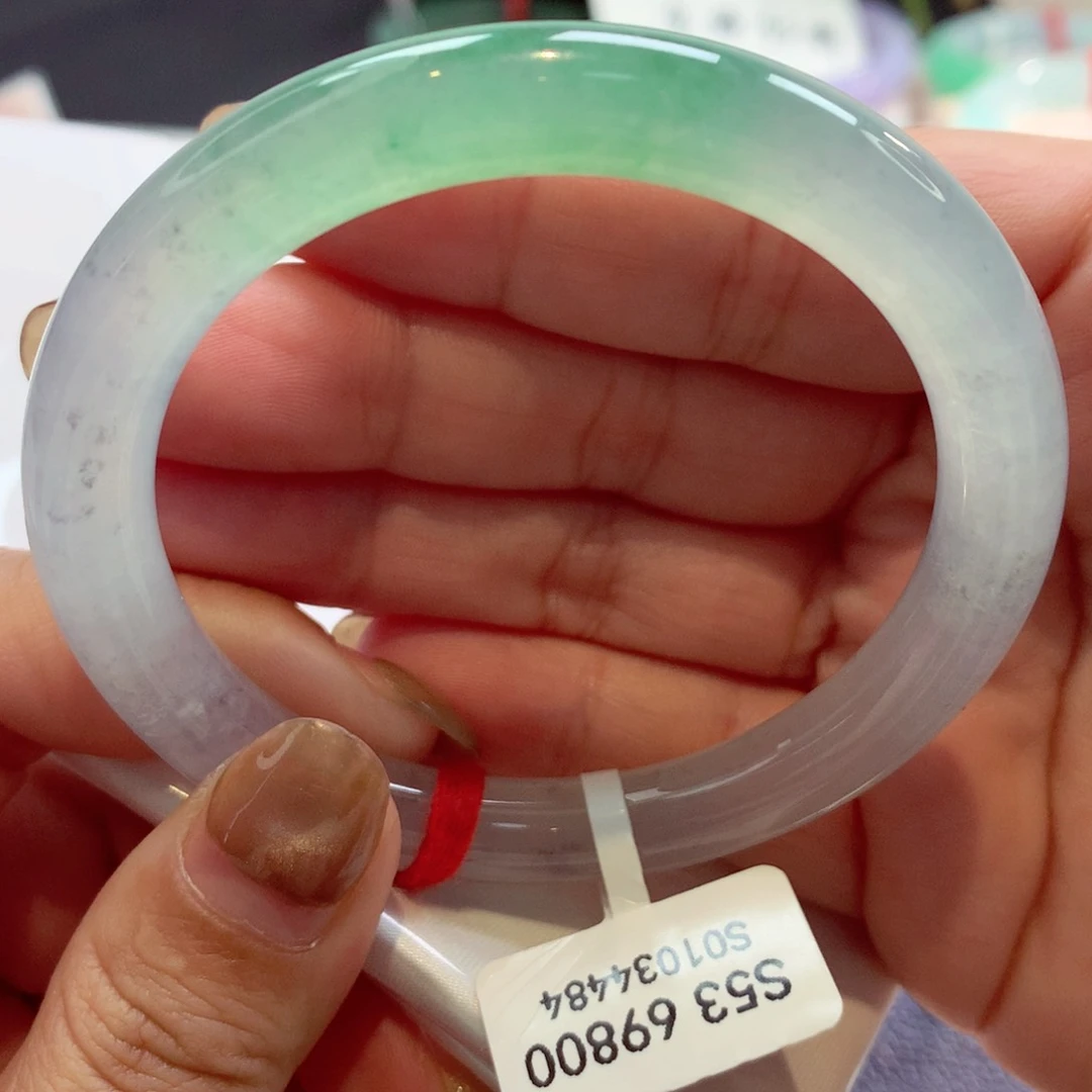 未镶嵌手镯翡翠上新冰春彩小叮当41号11