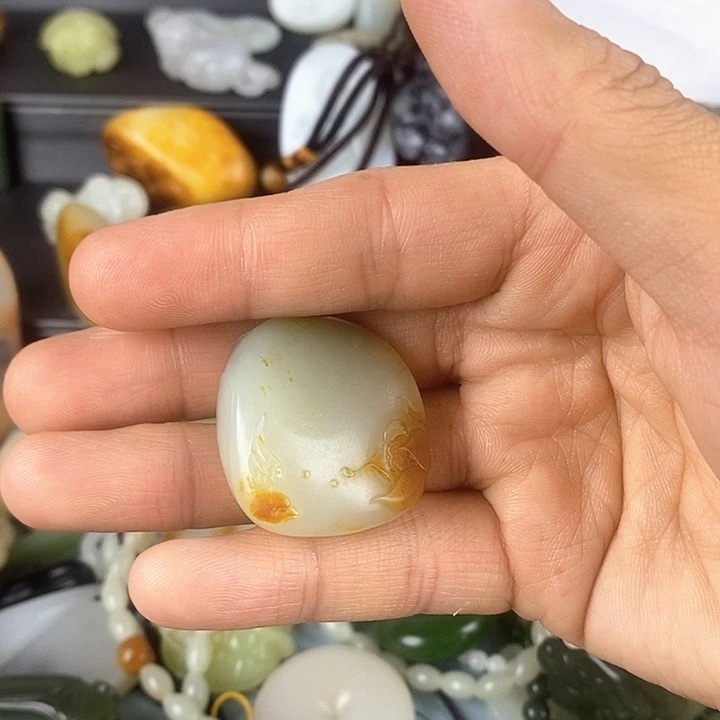 和田玉未镶嵌吊坠(不含链)