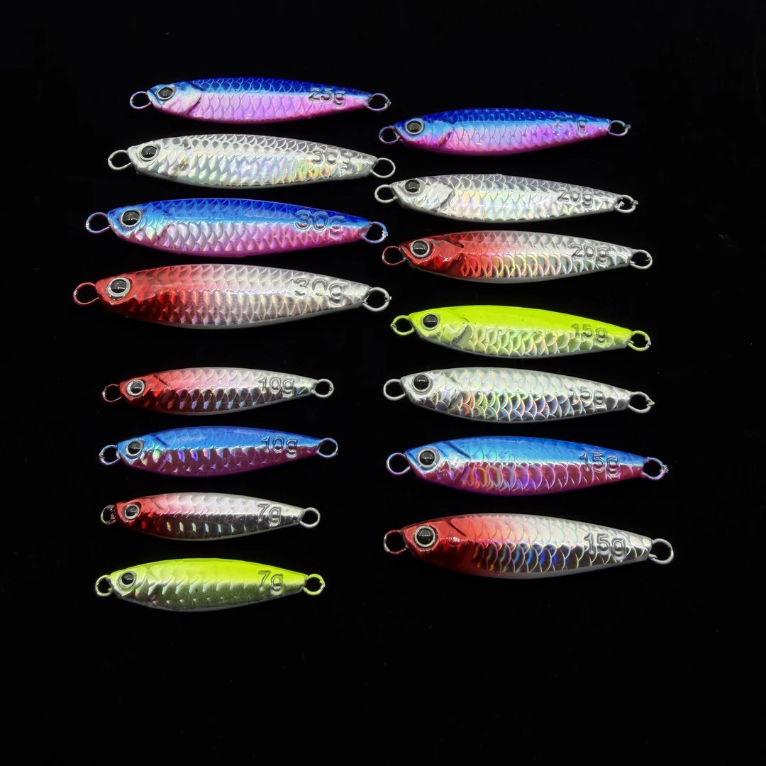 【裸片鱼鳞大马】飘落铁板翘嘴海鲈鳡鱼淡水海水通用假饵路亚饵