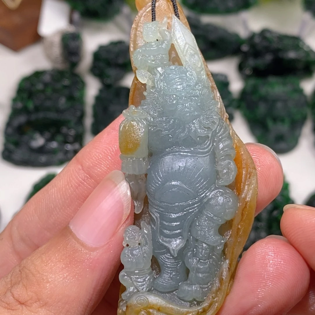 定制翡翠未镶嵌春**夜天然A货翡翠S