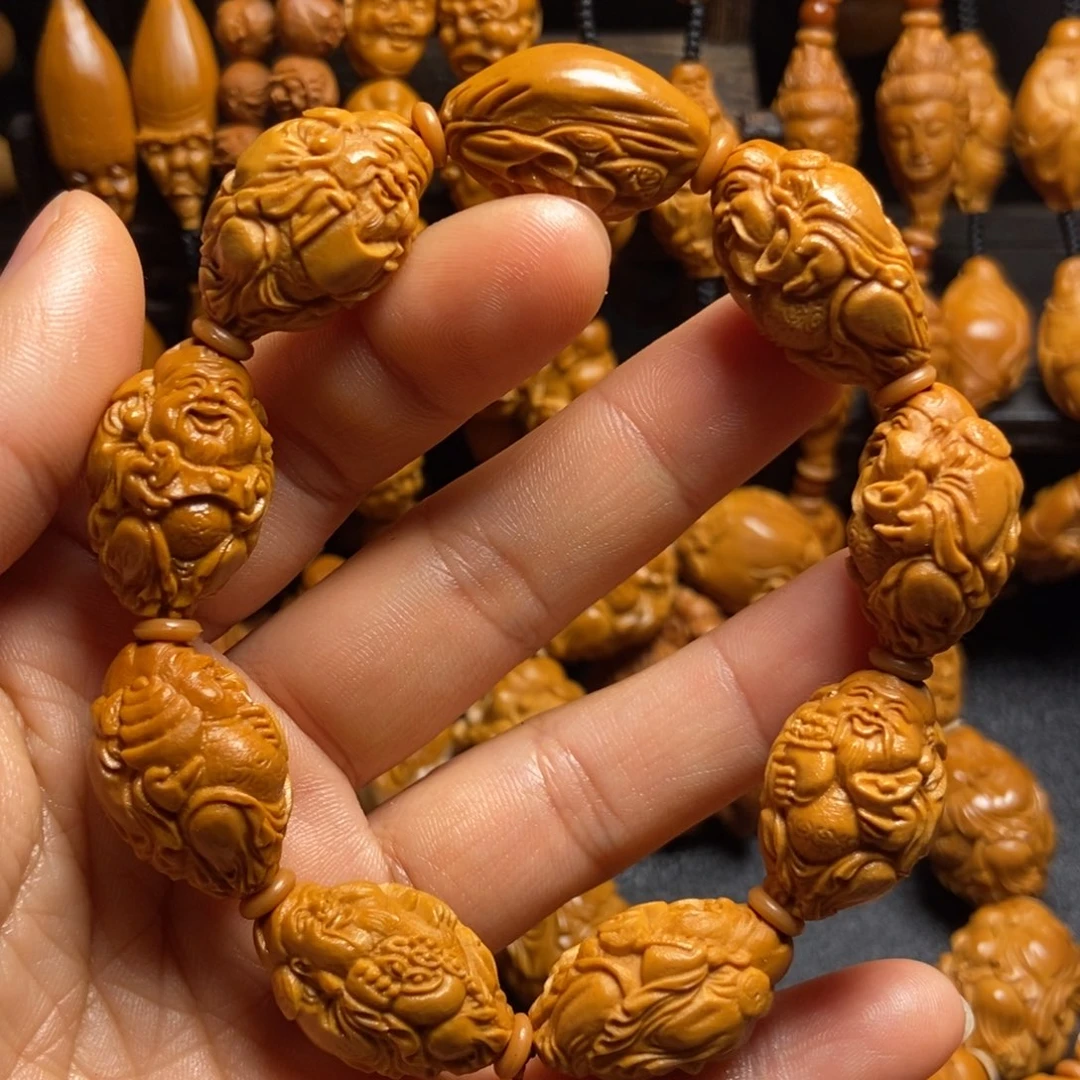 【闪购商品】手串/手链橄榄核八方财神