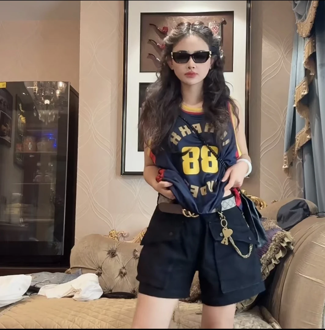 红人秀运动减龄无袖球衣