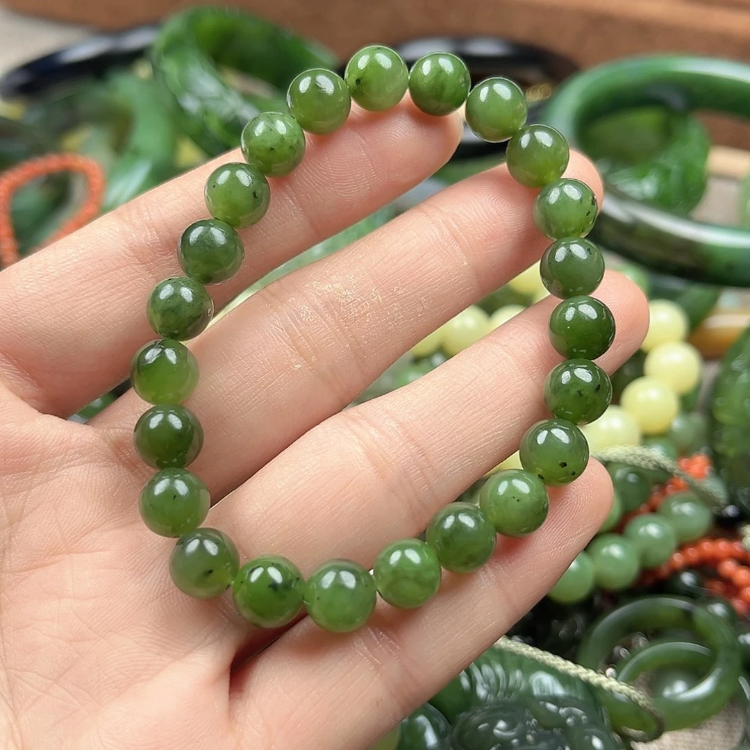 和田玉（碧玉）未镶嵌手串