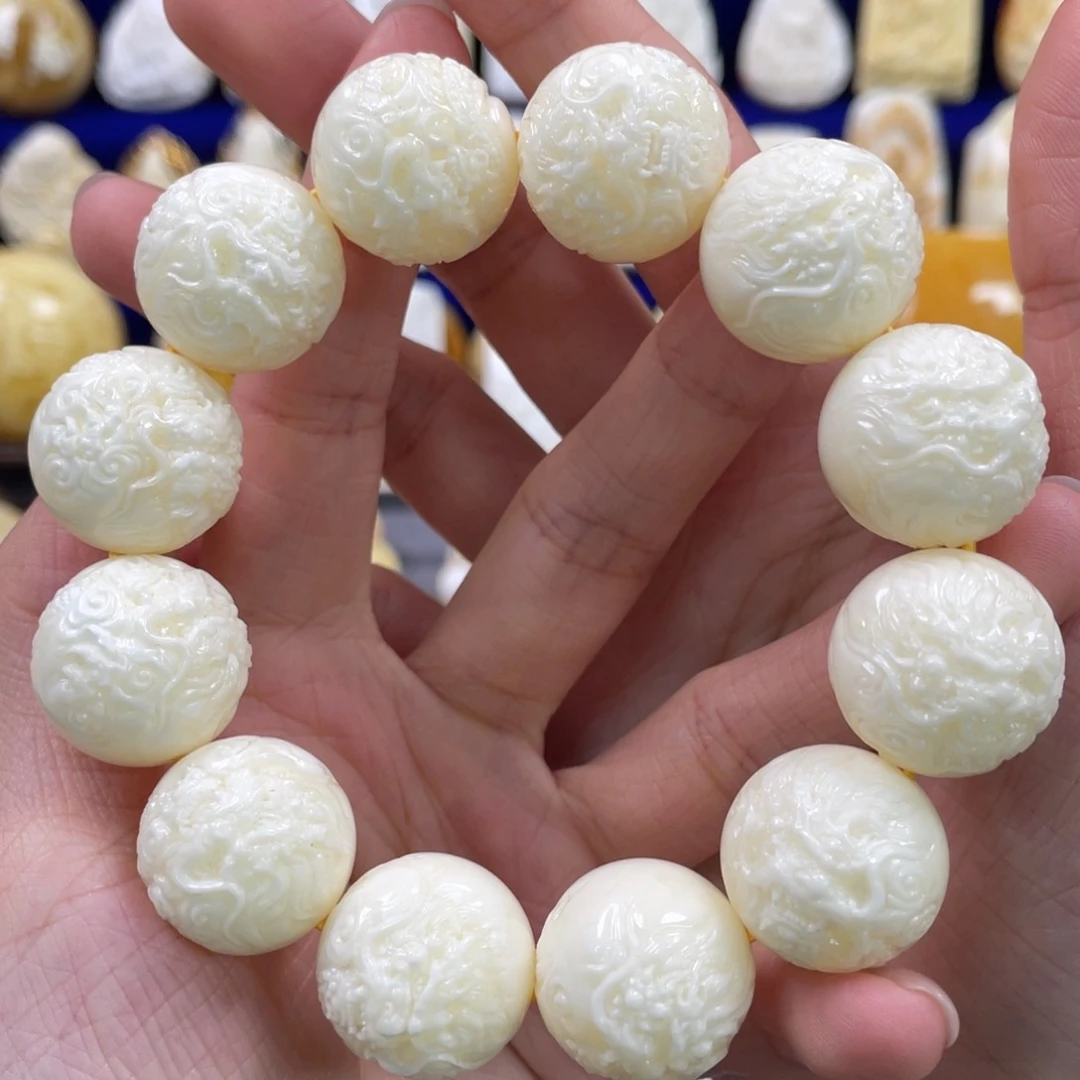 蜜蜡裸石未镶嵌琥珀蜜蜡手串卡20mm