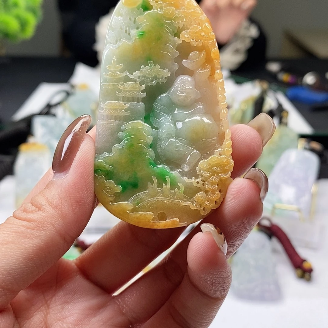 翡翠未镶嵌颈饰翡翠A货