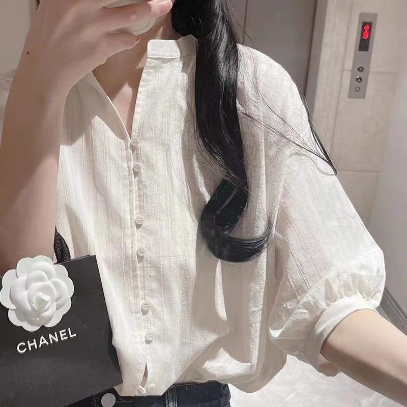 CYM101法式夏季设计感小众气质减龄衬衫女