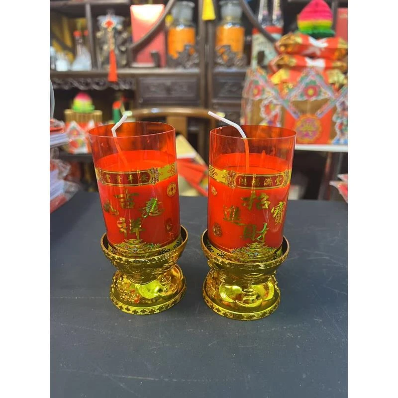 酥油灯（一盒一对）蜡烛斗烛供佛家用