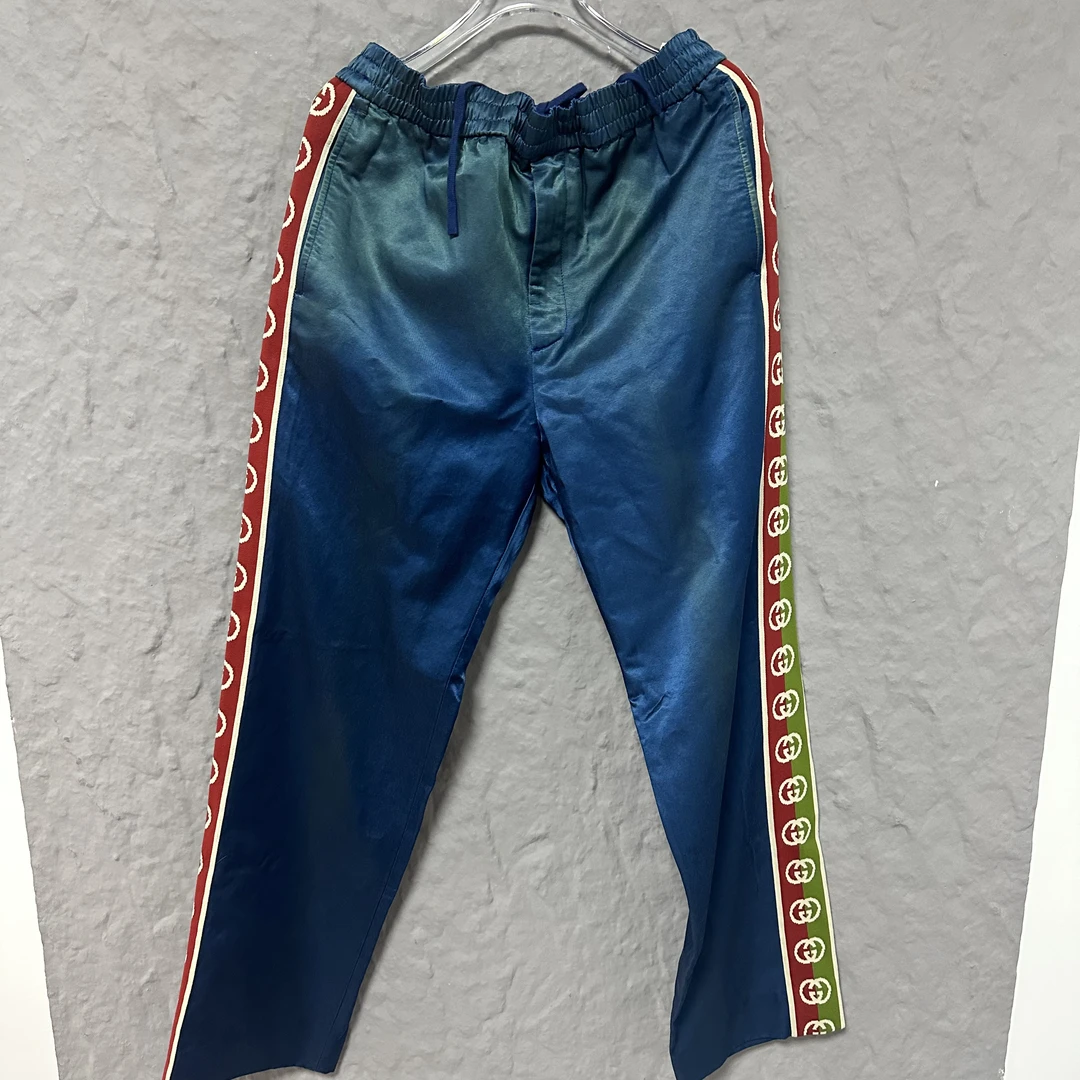 全新未使用 GUCCI/古驰 经典串标条纹长裤 48码 md1257