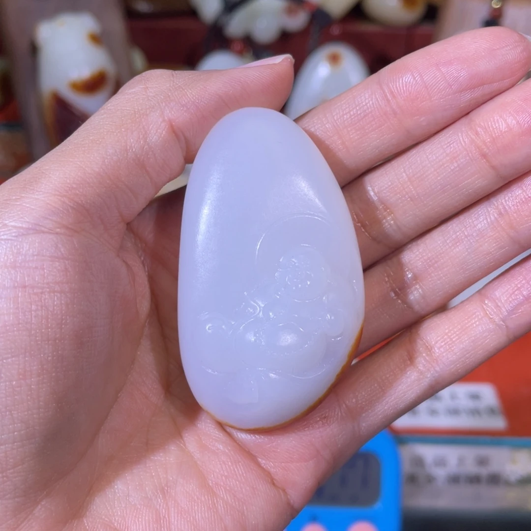 神***鱼和田玉未镶嵌挂件