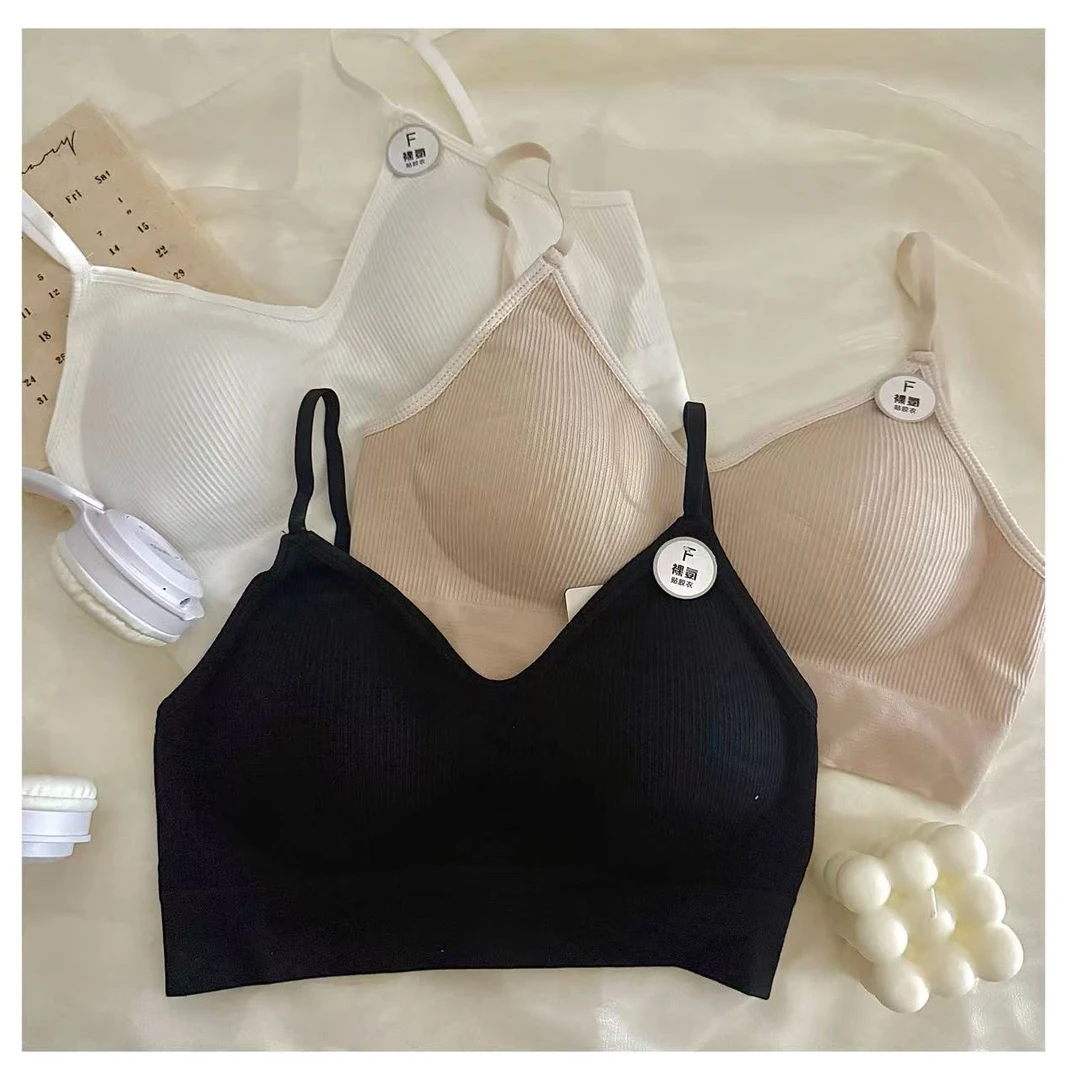 女士细条纹一根带美背背心