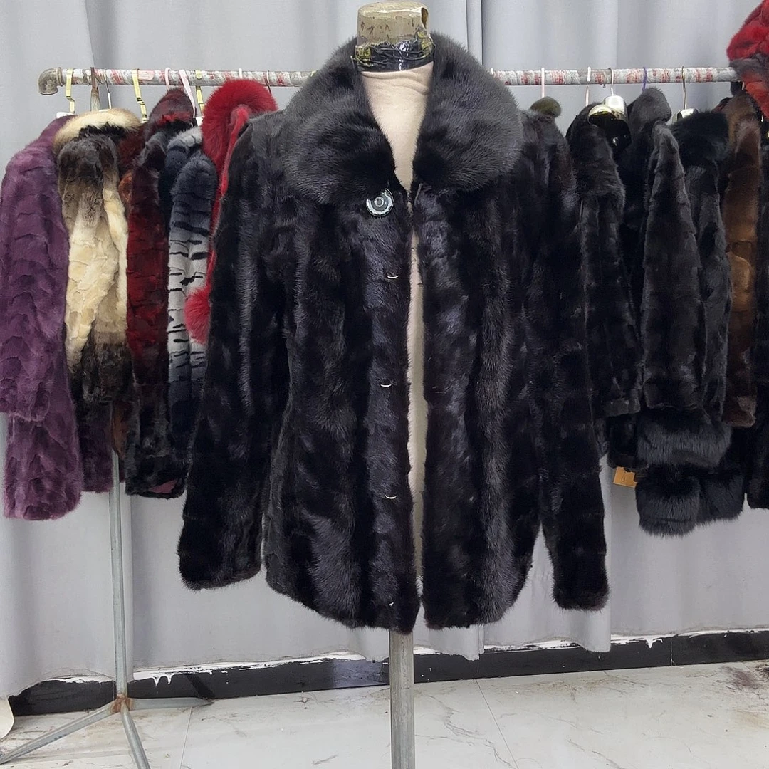 水貂拼貂真皮真毛