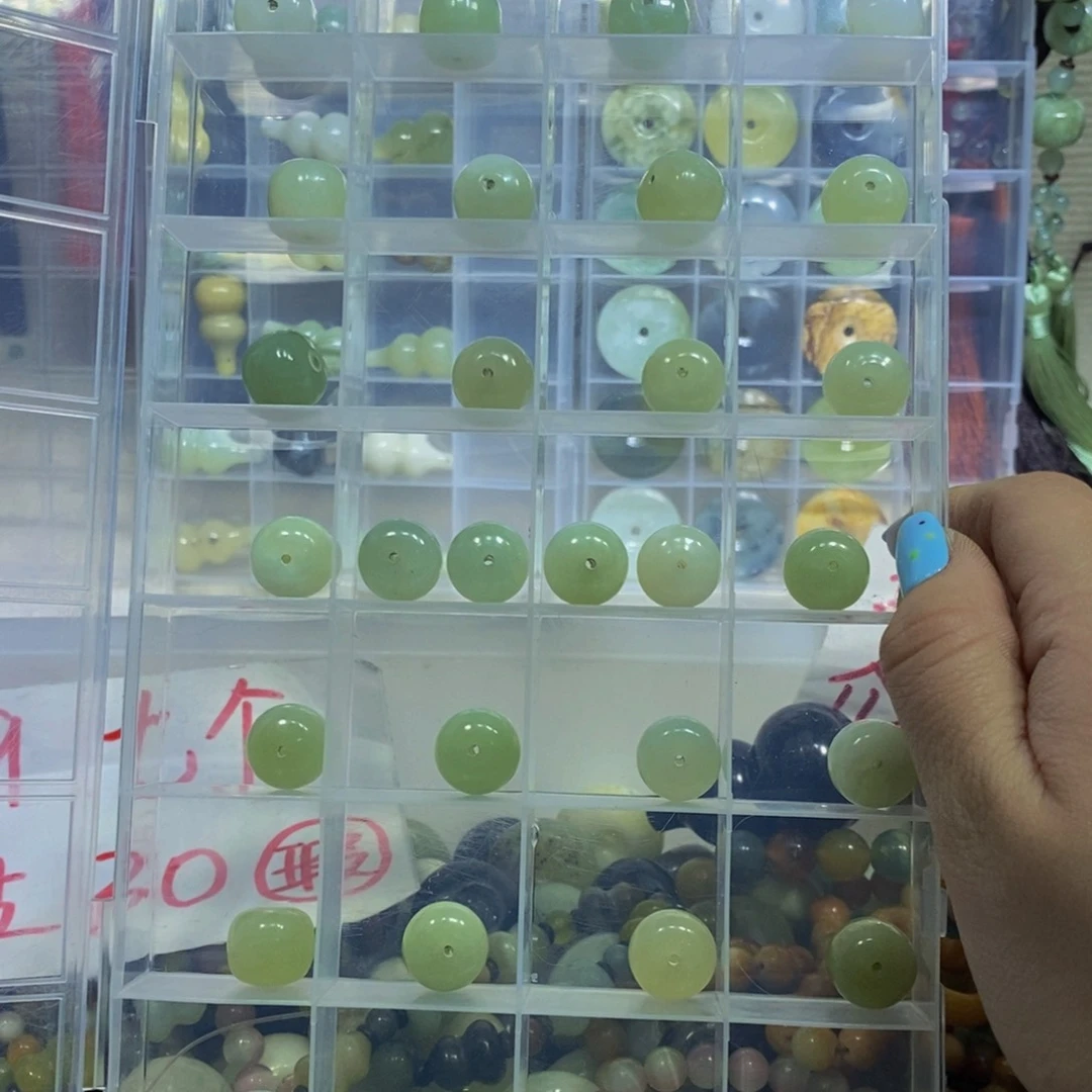 蛇纹石玉未镶嵌毛衣链307