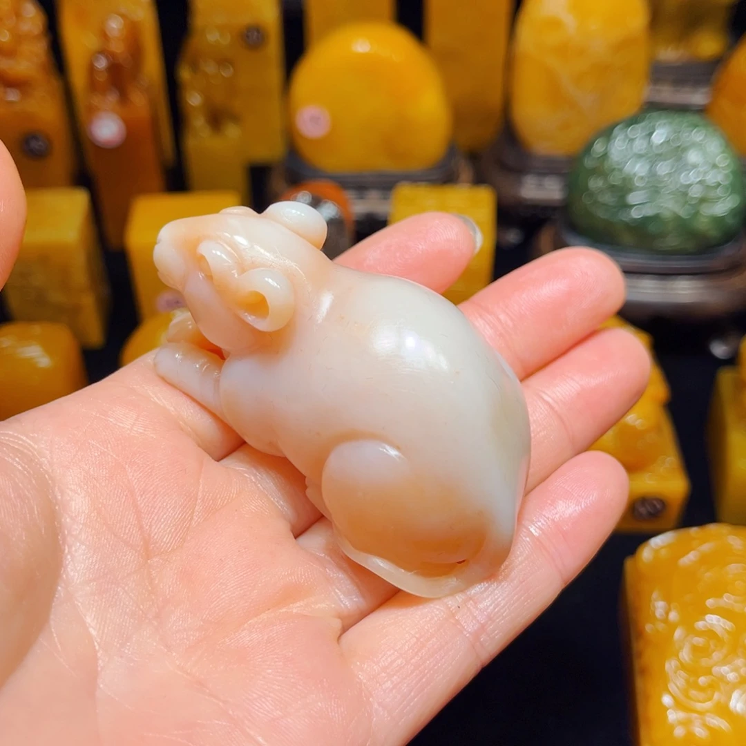寿山石慈*心石雕石雕石雕