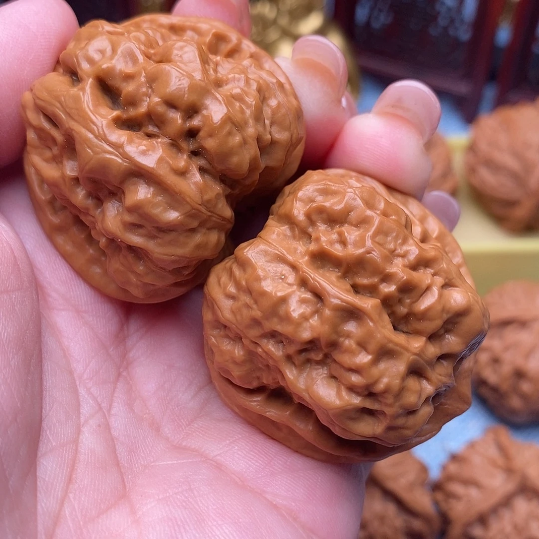 文玩核桃把件40全品绝配四开背延庆蛙