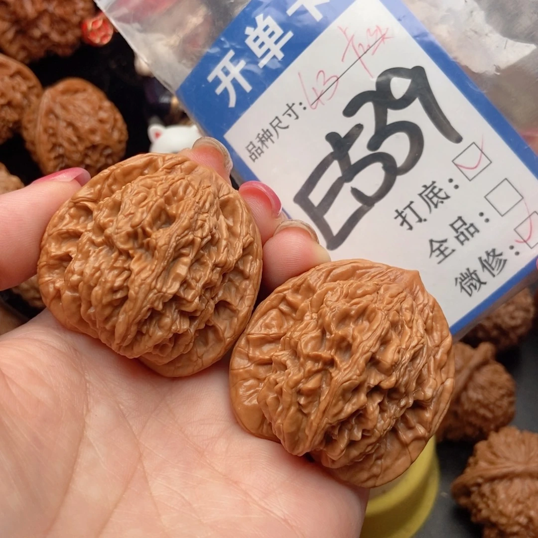吊坠桃核核桃虎头