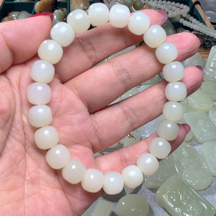 哈***笑未镶嵌和田玉（糖玉）珠宝半成品