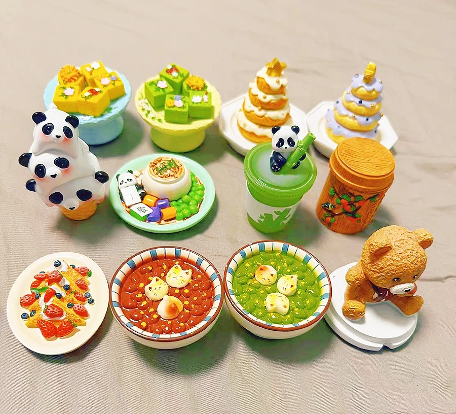歪歪小站创意立体草莓盘子熊猫冰粉小猫碗磁性贴磁力贴