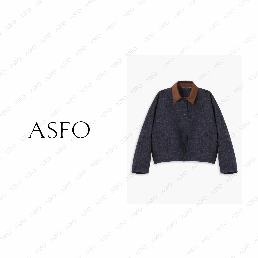 【AS素谷】25新定制定染加厚保暖牛仔棉外套AS25DDWT00844
