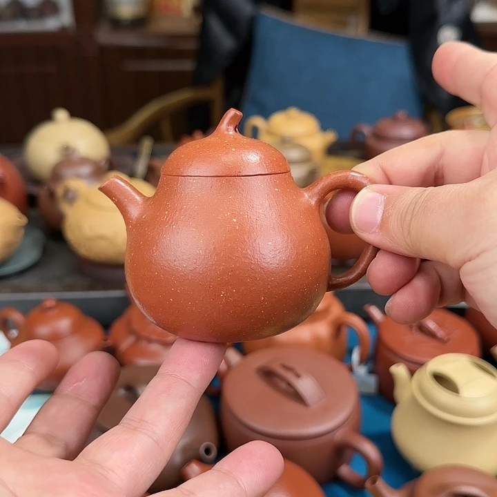 紫砂茶壶茄瓜降坡