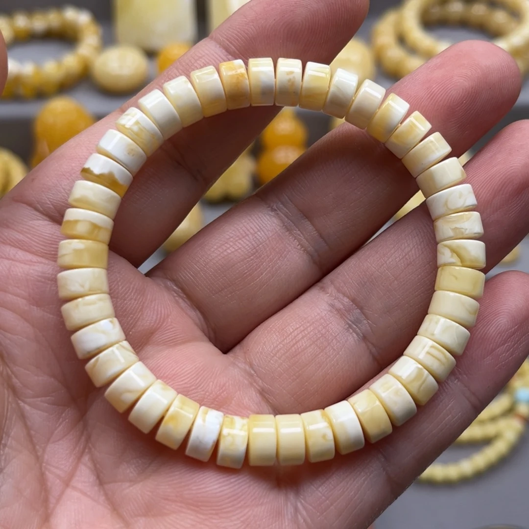 琥珀未镶嵌手链手串