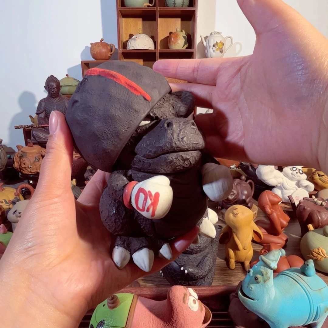 紫砂茶壶t****人纯手工制作过程非常