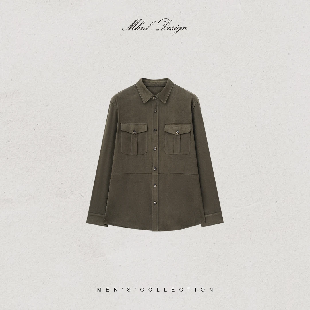 MBNL-F「RL反绒猎装」秦磊男装双口袋宽松版型夹克LL-WWT0066