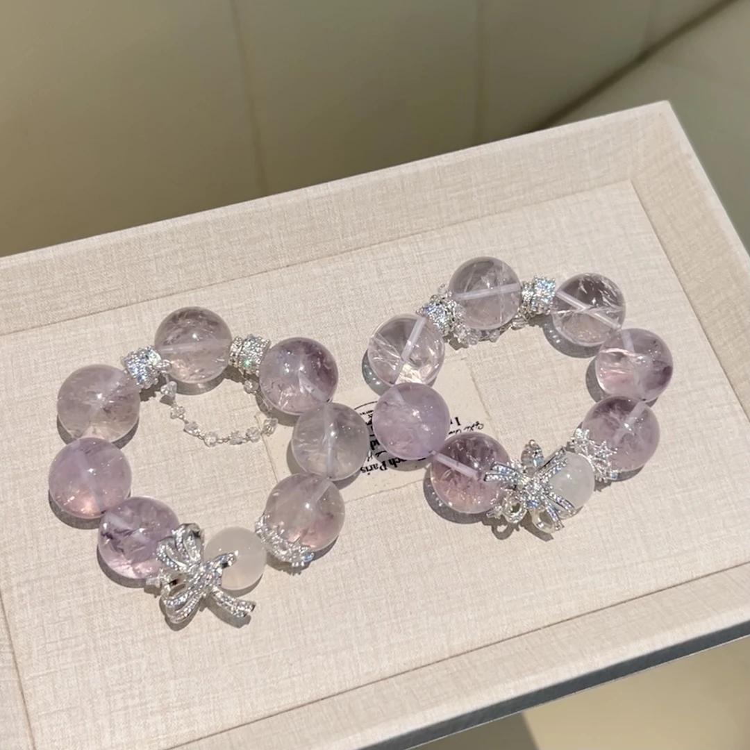 「拍三单89*3」4535 玻利维亚紫啊赛19 20+ 水晶手串多样性发其一