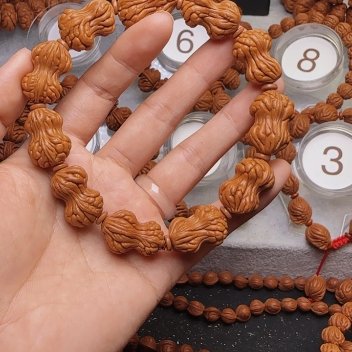 桃核手串龙纹桃核