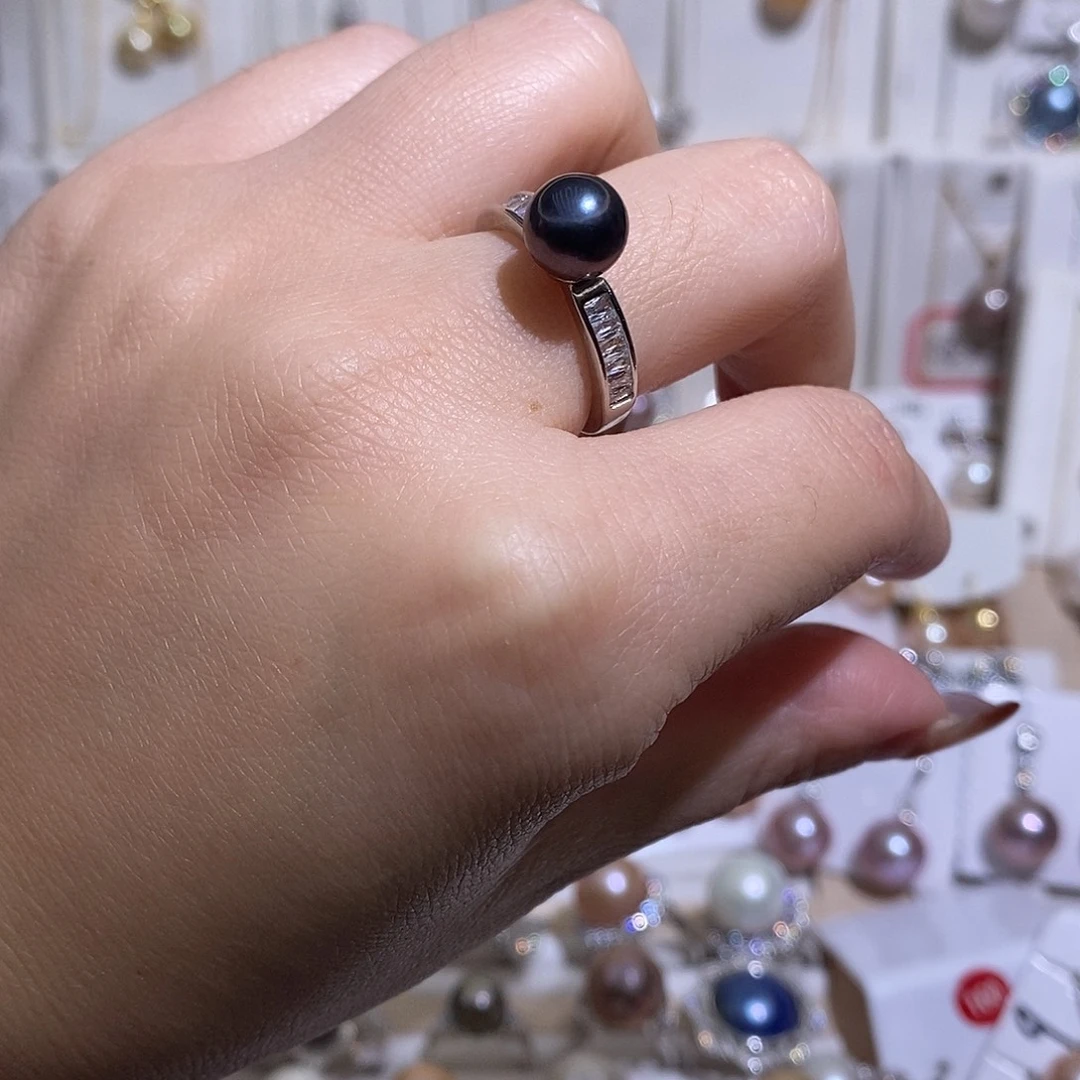 淡水珍珠未镶嵌戒指w