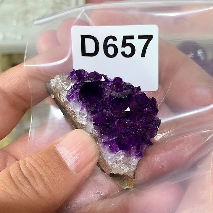 紫晶天然水晶柱子D657未镶嵌美****江